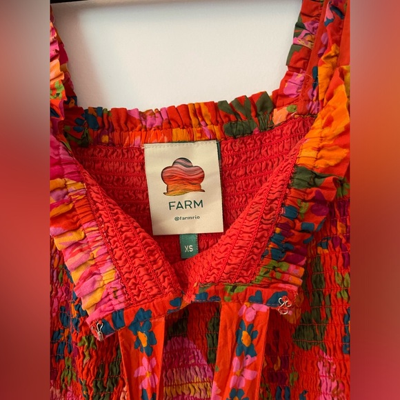 Farm Rio Red Spring Bananas Mini Dress - Picture 6 of 9